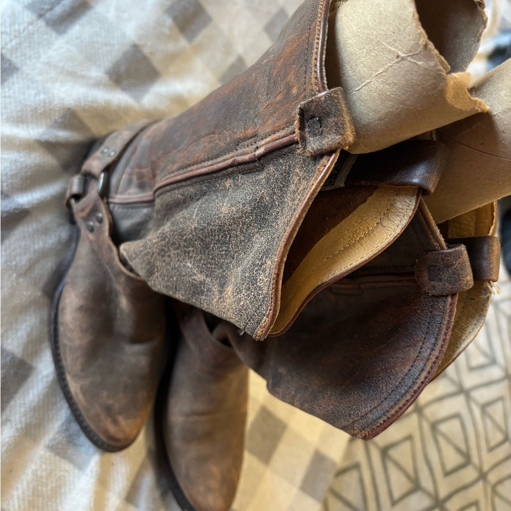 Frye Dark Brown Leather Boots